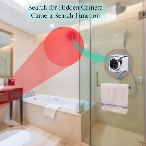 Upgraded Hidden Camera Detector – Electronic Bug Detector & GPS Tracker Finder, RF Signal Scanner, Anti-Spy Portable Rechargeable Hidden Device Detector for Travel, Hotel, Home & Business Security - Thumbnail 3