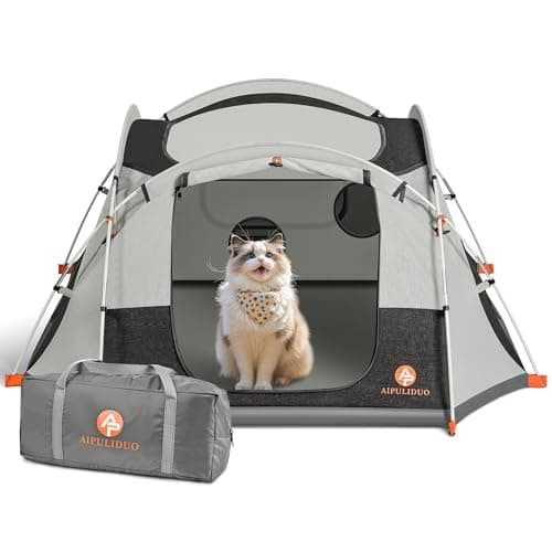 AIPULIDUO Portable Cat Tent, Removable Pet Playpen for Indoor and Outdoor Use of Puppy and Kitten Play Enclosure Houses - Image 1