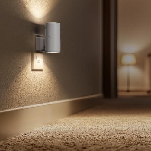 Briignite Night Lights Plug into Wall, Modern LED Night Light Plug in, Dusk to Dawn Sensor, Soft White 3000K, 0-100LM Adjustable Brightness, Dimmable NightLight for Hallway, Bedroom, Stairway, 2 Pack - Thumbnail 5