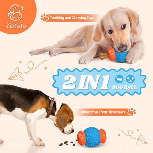 BoYoYo Interactive Dog Toys Treat Dispenser - Slow Puzzle Feeder for Large Dogs, Mental Stimulation for Anxiety Relief & Boredom - Thumbnail 3