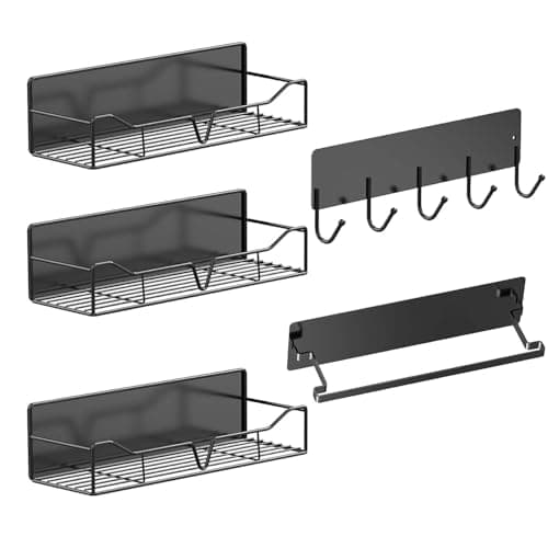 Uasdrvi 5Pcs Heavy-Duty Magnetic Shelves for Fridge, Washing Machines, Dryers, Metal Doors, and Any Metal Surface - Image 1