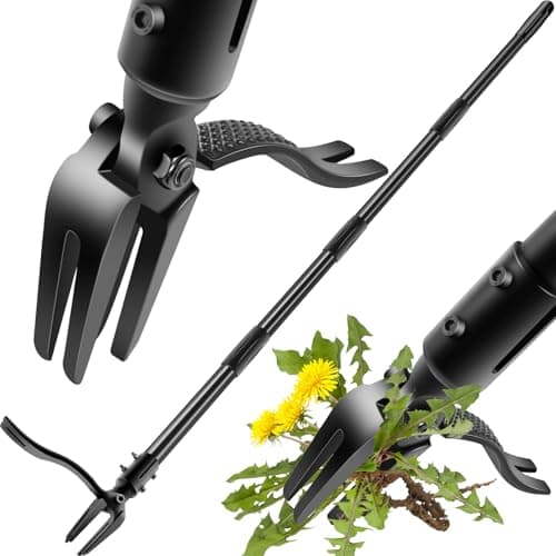 BabyNora Weed-Puller-Tool-with-Long-Handle, 63" Adjustable Stand Up Weeding Tool with Heavy-Duty 4-Claw Weeder for Effortless Weeding Without Bending, Pulling, or Kneeling - Image 1