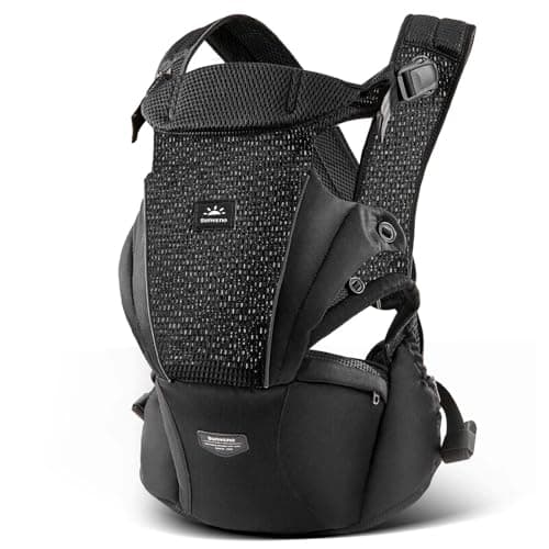 SUNVENO Baby Hip Carrier, Baby Carrier with Hip Seat, Patented Ergonomic Support for Heavy Babies, Lightweight Breathable Design, 7-45 lbs - Thumbnail 4