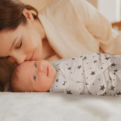 GLLQUEN BABY Swaddles for Newborns 0-3 Months, Adjustable & Easy Fastener - Thumbnail 3
