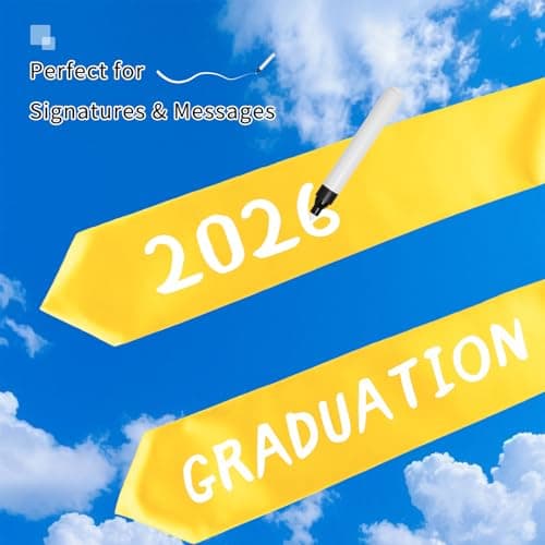 Oeyliz Graduation Stole Class of 2026 Stoles for Graduation 2026 Unisex Adults Blank Graduations Stole 72 Inch Plain Gold Graduations Stoles - Thumbnail 6