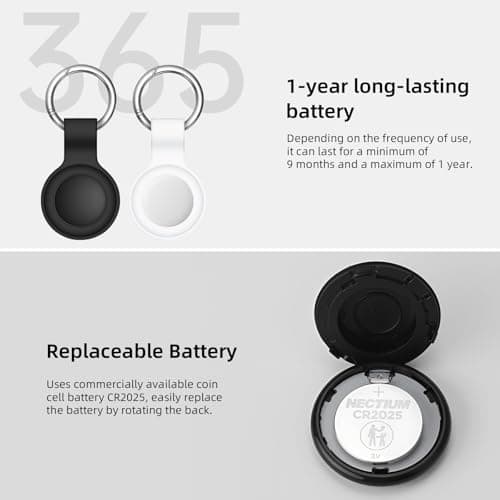 Air Tracker Tags-4 Pack[Apple MFi Certified] (iOS Only), Bluetooth Tracker for Apple Find My, Key Finder and Item Locator Smart Tag for Vehicles, Wallet, Keys, Luggage, Suitcases - Thumbnail 6