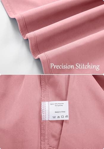 YEZEX Women's Scrub Set, V-Neck Top & Straight Leg Pants w/ 6 Pockets, Medical Scrubs Top & Pants - Thumbnail 4