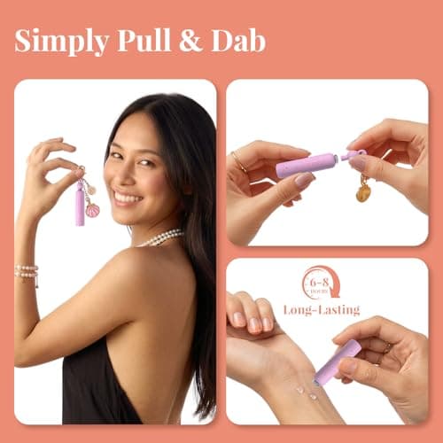 PUREAMOR Pheromone Perfume for Women, Balboa Rosa 2-Pack Keychain Perfume – Romantic Floral Scent with Rose, Lychee & Cashmere, Long Lasting Eau de Parfum, 0.07 oz / 2 ml Each - Thumbnail 3