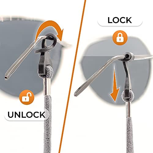 SIGONNA Eyeglass Holder Straps - 4 Premium Eyeglasses Cord for Men - Eye Glass Accessory Chain for Women - Sunglass Lanyard Around Neck - 4 Cords - Thumbnail 2