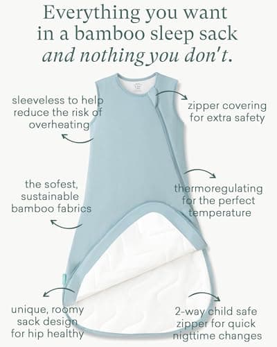 PurComfy Extra-Long Toddler Sleep Sack, Premium Bamboo Viscose Warm Sleeping Bag Supersoft 1.0 TOG Wearable Blanket 3T-4T-5T - Thumbnail 2