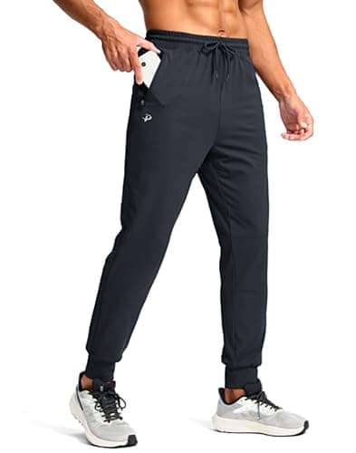 Pudolla Mens Jogger Pants Mens Sweatpants with Pockets Workout Pants for Men Athletic Pants Men Runing Pants(Dark Grey S) - Image 1