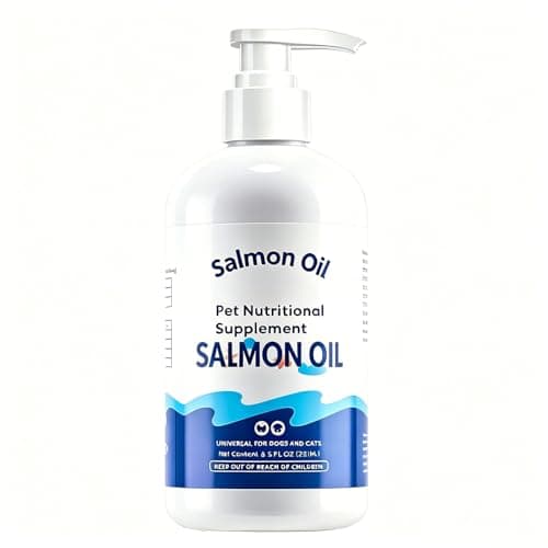 Salmon Oil Supplement for Dogs and Cats, Omega 3 Fish Oil Supports Skin, Coat & Joint Health, 8.5 fl oz