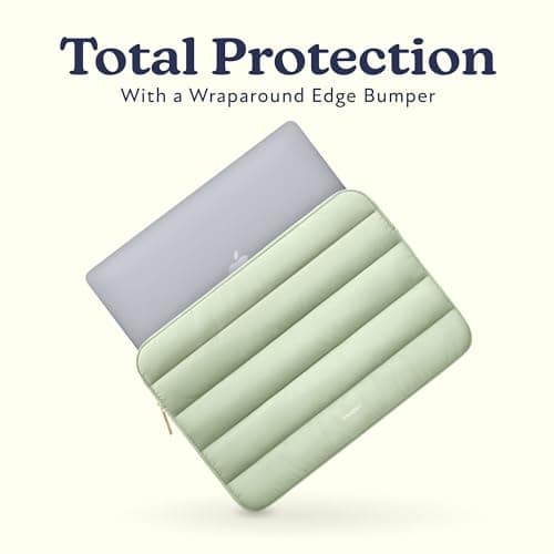Vandel Puffy Laptop Sleeve Case for 13-14 inch Laptop Sleeve Bag Case 13.3 Inch with Zipper Pocket, Compatible with MacBook Air 13, Pro 14/13 iPad Pro 12.9, HP Dell ASUS, Computer Bag Cover - Thumbnail 3
