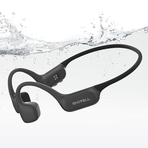 Swimming Headphones, Bone Conduction Headphones, Built-in MP3 Player with 32GB Memory, 10H Playtime, Bluetooth 6.0, IP68 Waterproof Open Ear Headphones for Swimming Underwater, Running, Surfing - Image 1