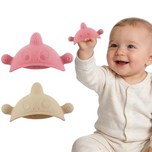 Chuya Baby Teething Toys 0-3 3-6 12-18 Months, Soft Silicone Mitten Teether for Infants, Teething Relief for Sore Gums, Developmental Sensory for Little Hands, Newborn Gift Set Baby Toys Boy Girl - Image 1