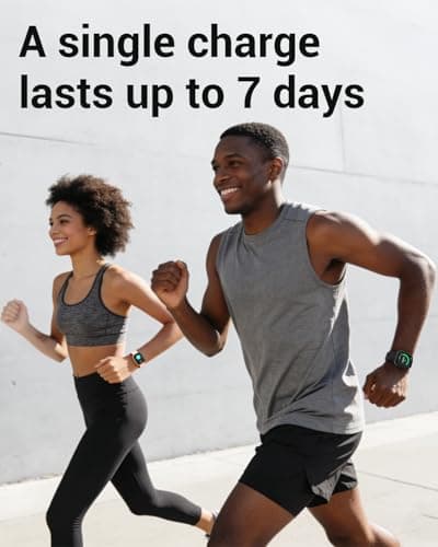 Smart Watch for Women, 1.85" AMOLED Ultra-Clear Screen Smartwatch Compatible iPhone/Samsung/Android, 100+ Sport Modes Fitness Tracker with Heart Rate/SpO2/Sleep Monitor, 3ATM Waterproof, 2 Bands - Thumbnail 6