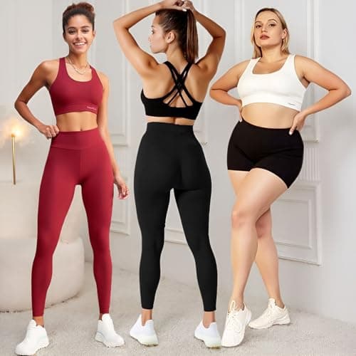 BaseTry High Impact Sports Bra for Women - Padded Seamless Support Bra for Yoga Gym Workout Fitness -High Support Running Bra (US, Alpha, XX-Large, Regular, Regular, LightPink) - Thumbnail 4