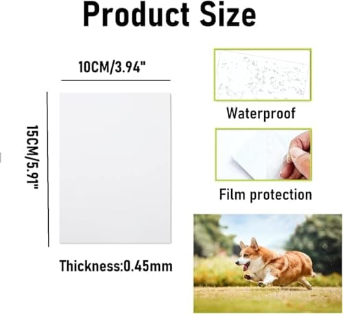 RF REENFAYA Sublimation Photo Blanks 4x6 Inch Metal Sublimation Sign Blanks Aluminum Sublimation Blank Photo for DIY Crafts Making for Birthday, Graduation, Wedding (White-4x6-20PCS) - Thumbnail 2