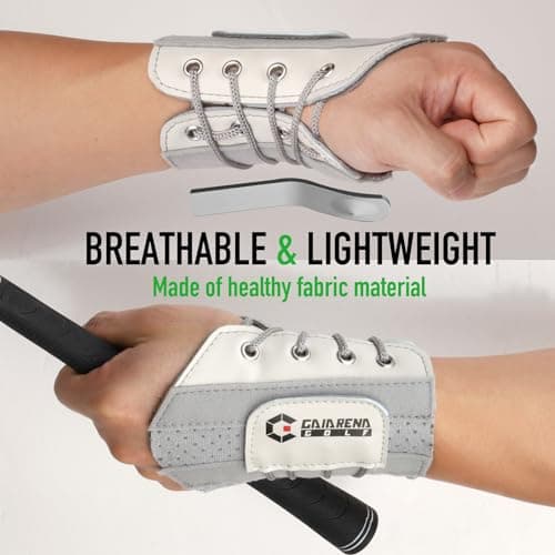 GAIARENA Golf Training Aid Wrist Hinge Trainer Brace, Effective Golf Swing Training Aids, Correct Wrist Angle Swing Posture & Develop Muscle Memory for Beginner (Left Handed Golfers)【Patent Pending】 - Thumbnail 4
