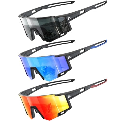 KALIYADI Kids-Sunglasses Sports Sunglasses-for-Kids: Youth Sun Glasses with UV400 for Running Cycling Age 6-14
