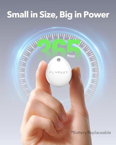 Air Tracker Tags-4 Pack for Apple Find My (iOS Only), Official MFi Certified, Smart Bluetooth Key Finder, Tracking Device for iPhone, Mini Finder Locator for Luggage, Backpack, Wallet, Bags, eBike - Thumbnail 3