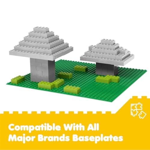Lekebaby Classic Building Bricks, 200 Piece 2x4 Building Blocks STEM Creative Building Toys Compatible with All Major Brands, Educational Toy for Boys Girls 6 Years Old and Up(2x4 Light Gray) - Thumbnail 5