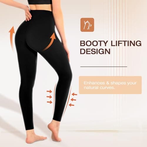 Walifrey Leggings for Women,High Waisted Buttery Soft Yoga Pants for Workout Gym Athletic Navy Blue SM - Thumbnail 4