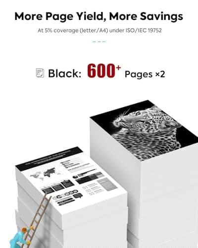 TESEN 245XL Black Ink Cartridge Replacement for Canon PG-245XL PG-245 PG245 245 XL for Cannon PIXMA MG2525 MG3022 MX490 TS202 TS3322 TR4520 TS302 TR4527 Printer Ink Cartridge (2-Pack,Black) - Thumbnail 3