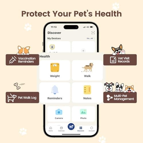 Personalized Dog Tags, QR Code Pet ID Tags for Dog Collars, Scan QR for Instant Location Alert, Emergency Contact & Online Profile, Battery-Free, Waterproof, Silent Silicone, Heart Shape, Yellow - Thumbnail 6
