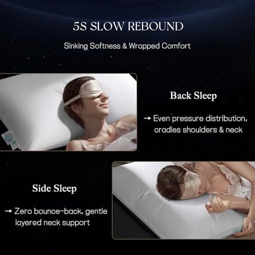 Acnalboma Luxury Goose Down Pillow King, Hotel Quality Bed Pillows for Sleeping, 900+ Fill Power, Premium Feather Pillow Fluffy Soft Down Pillow, 400 Count Cotton Shell, 1 Pack, 20"x36" - Thumbnail 4