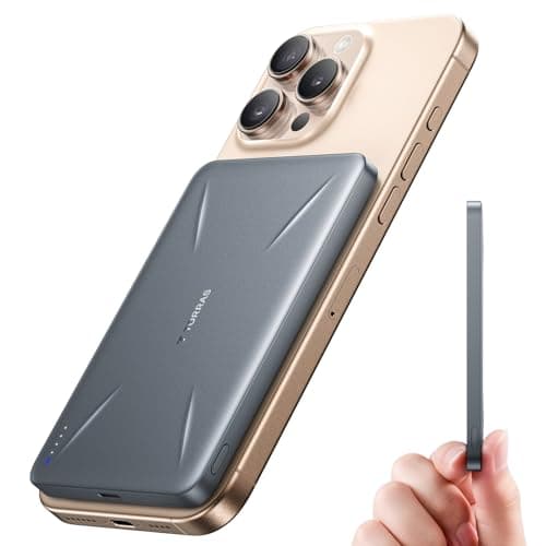 TORRAS for MagSafe Portable Charger, Ultra Slim 5,000mAh Wireeless Magnetic Power Bank Fast Charging Battery Pack with USB-C Cable, Magsafe-Compatible Charger for iPhone 17 Pro Max/17 Pro/16/15/14/13 - Image 1