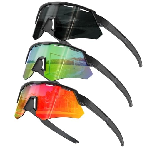 KALIYADI Polarized-Kids-Sunglasses Youth Baseball Sunglasses: Cycling Running for Boys Girls UV400 Protection Age 6-14 - Image 1