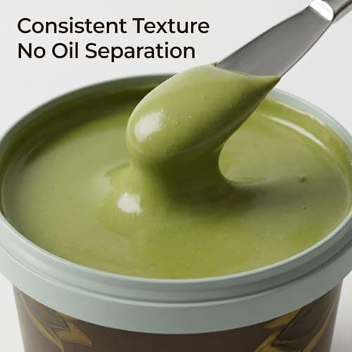 Belgico Pistachio Cream Paste Bulk 4 Kg Tub for Ice Cream, Pastry and Dessert Production, Professional Pistachio Butter Style Spread for Dubai Chocolate and Kataifi Creations - Thumbnail 4
