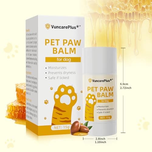 VUNCAREPLUS Dog Paw Balm Stick for Dry Cracked Paws, Natural Paw Moisturizer with Shea Butter & Avocado Oil, Soothing Dog Paw Care for Hot Pavement & Cold Weather, Lick-Safe (15g/0.5oz) - Thumbnail 6
