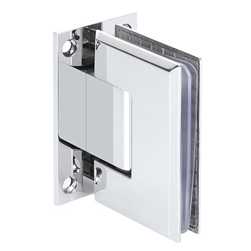 Alise Glass Shower Door Hinge,Hinges for Glass Doors,Heavy Duty Solid SUS304 Stainless Steel 90° Cabinet Hinges,Frameless Shower Doors Hardware Replacement Part,Polished Chrome (1P)