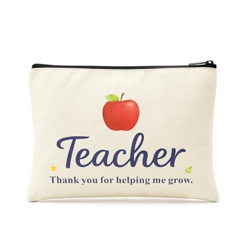 EURGANT Teacher Appreciation Gifts for Women - Teachers Must Haves Makeup Bag, Teacher Gifts for Women, Makeup Pouch for Teacher, Cosmetic Bag - Image 1