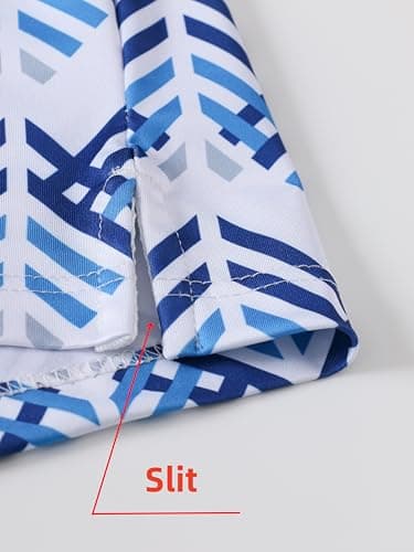 Bnosio Golf Shirts for Men Funny Hawaiian Golf Polo Shirt Dry Fit Arrow Size Medium - Thumbnail 5