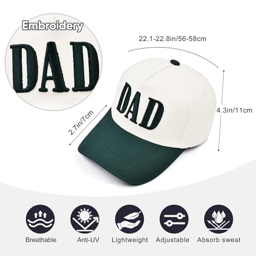 Vintage Dad Trucker Hat for Men, Embroidered Adjustable Baseball Cap, New Dad Gifts for Husband, Best Fathers Day Birthday Gifts - Thumbnail 5