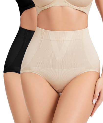 FVACPJ Tummy Control Shapewear Panties - High Waisted Shapewear Underwear for Women Body Shaping Briefs Seamless Panty Girdle - Image 1