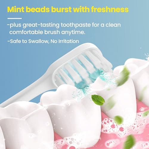 Pinkart Mini Disposable Toothbrushes with Toothpaste, Pre-Pasted Travel Toothbrush with 2 Mint Beads, Individually Wrapped Single-Use Toothbrush for On-the-Go & Travel (48 Count) - Thumbnail 4
