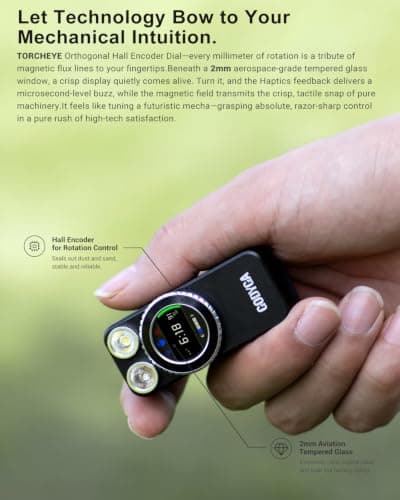 GODYGA TorchEye UDa 7-in-1 EDC Flashlight with Laser Distance Meter, Digital Angle Finder, 650 LM White & 365 nm UV Light, Area Calculator, Height Measurement, Rechargeable Magnetic Work Light for DIY - Thumbnail 6