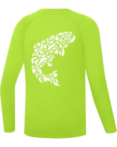 Twekfish Boys Fishing Shirt Long Sleeve, UPF 50+ Kids UV Protection Rash Guard, Youth Quick Dry Swim Shirts for Beach Surf - Image 1
