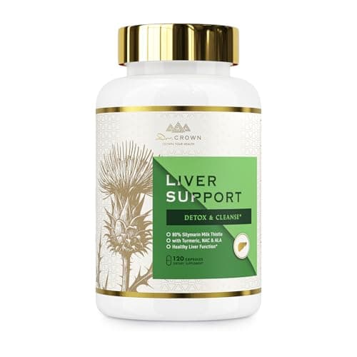 Liver Cleanse Detox & Repair -Milk Thistle Supplement, 80% Silymarin, with N-Acetyl Cysteine(NAC), Artichoke, Turmeric & Dandelion for Liver & Antioxidant Support, All-Natural, Gluten Free, Non-GMO - Image 1