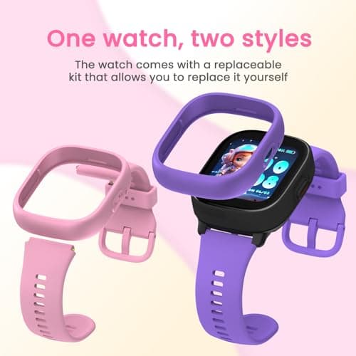LAGENIO Watch Phone for Kids, Kids Smart Watch with GPS Tracker, 1.7 Inch HD 4G Smartwatch with Video Calls, Texting, Parental App, SOS, Music, Alarm Clock, School Mode, IP68 Waterproof for Ages 5-12 - Thumbnail 3