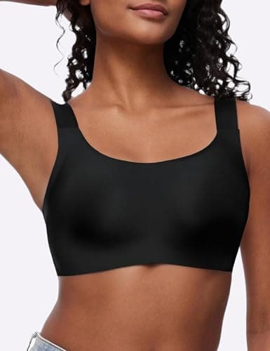 Tarbo Push Up Bra for Women No Underwire Wireless Jelly Bras Seamless Supportive Bralettes Comfortable Soft Full Coverage Tshirt Brassiere Black M - Thumbnail 3