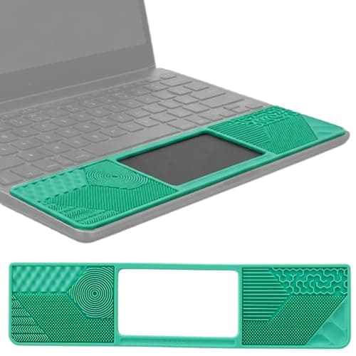 Student ChromebookⓇ Gidget: Silicone Sensory Mat/Palm Rest Compatible with Most Student ChromebookⓇ Models – Textured Fidget Pad for Discreet Focus and Comfort – by Gyre & Gimble