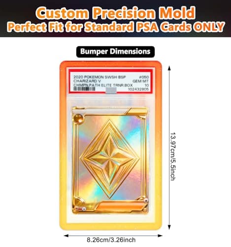 RCPLAGA PSA Slab Bumper 3-Pack TPU Slab Guard for PSA Graded Cards ONLY – Limited Edition Gradient Edge Protector, Graded Card Case Bumper Cover - Thumbnail 3
