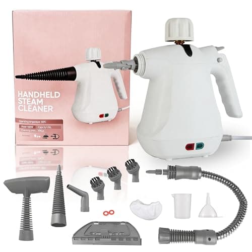 Steam Cleaner, Multi-Surface Steamer Cleaners for Cleaning with 13 Accessories, Large Capacity Handheld Steam Cleaner, Good for Home, Kitchen Grease, Bathroom Grout (White) - Image 1