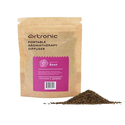 Artronic Aroma Diffuser-Compatible Scent Granule Starter Kit: Rose,10g, Refills for Orbby Incense Burner - Image 1