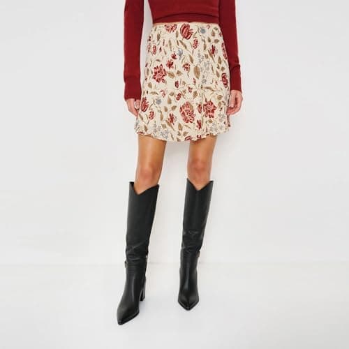 WIRALOMI Buckle Boots for Women Knee High Side Zipper Boots Black Leather Pointed Toe Chunky High Heel Fall Boots,9.5 - Thumbnail 2